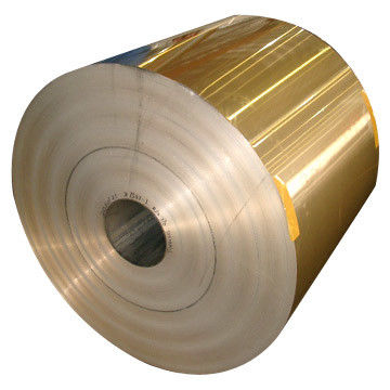 Golden Epoxy &amp; Hydrophilic coated Aluminium fins alooy 8079 Temper O 0.2MM with Various Width
