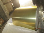 Golden epoxy coated aluminum foil for fin stock in air conditioner Alloy 8079, temper H22, Thickness 0.008''(0.203mm)