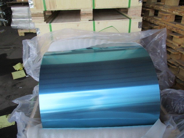 Blue / Golden Epoxy Coated Aluminum Foil 0.18MM Width In Heat Exchanger