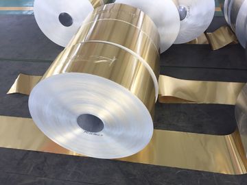 Blue , Golden Epoxy  Aluminium Strip For Fin Stock 0.15mm X Different Width XC