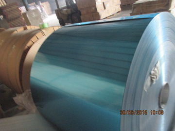 Temper H26 Plain Aluminium Foil Strip / Aluminium Foil Roll With Blue , Golden