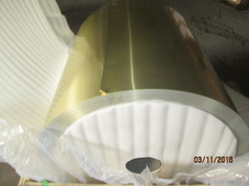 Blue , Golden Epoxy  Aluminium Strip For Fin Stock 0.15mm X Different Width XC
